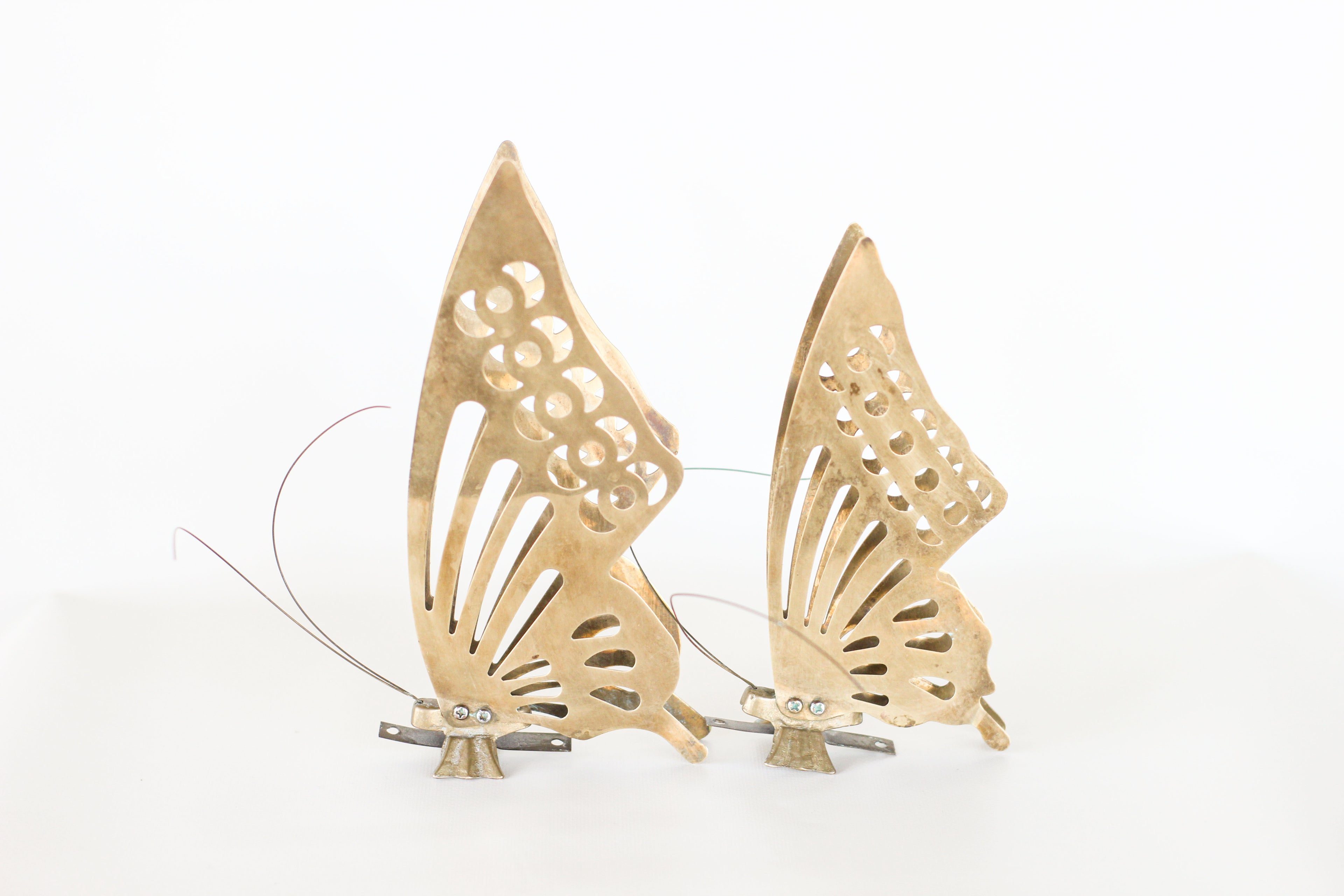 Pair of Brass Butterflies