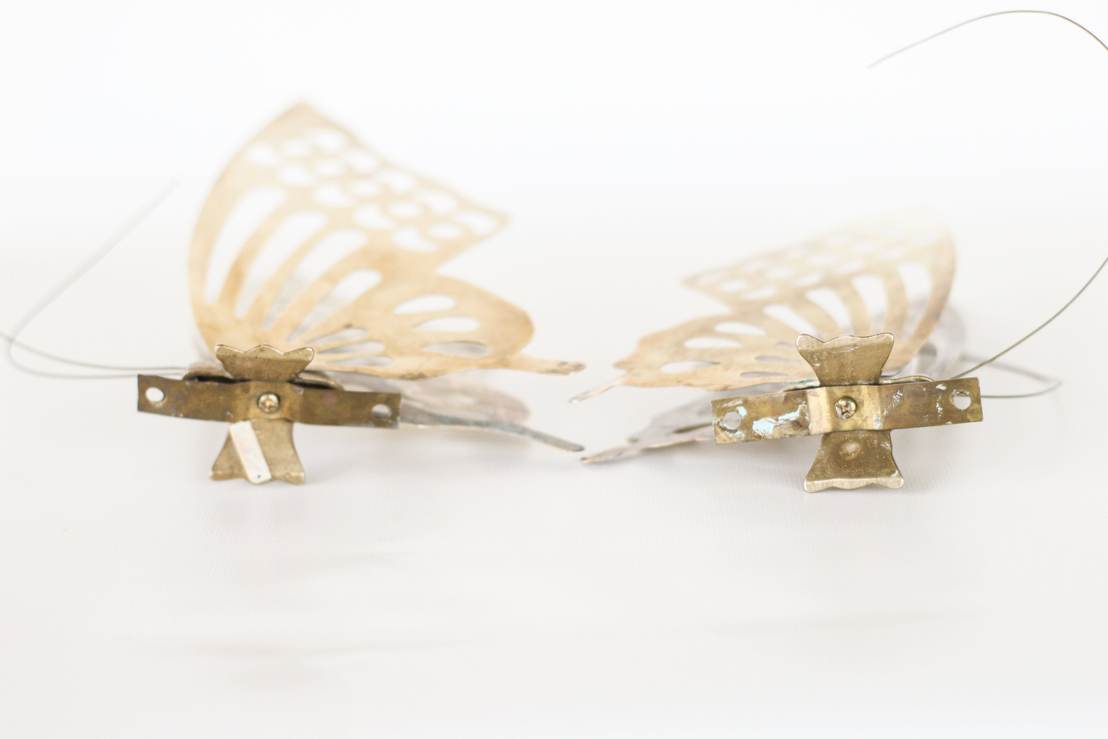 Pair of Brass Butterflies
