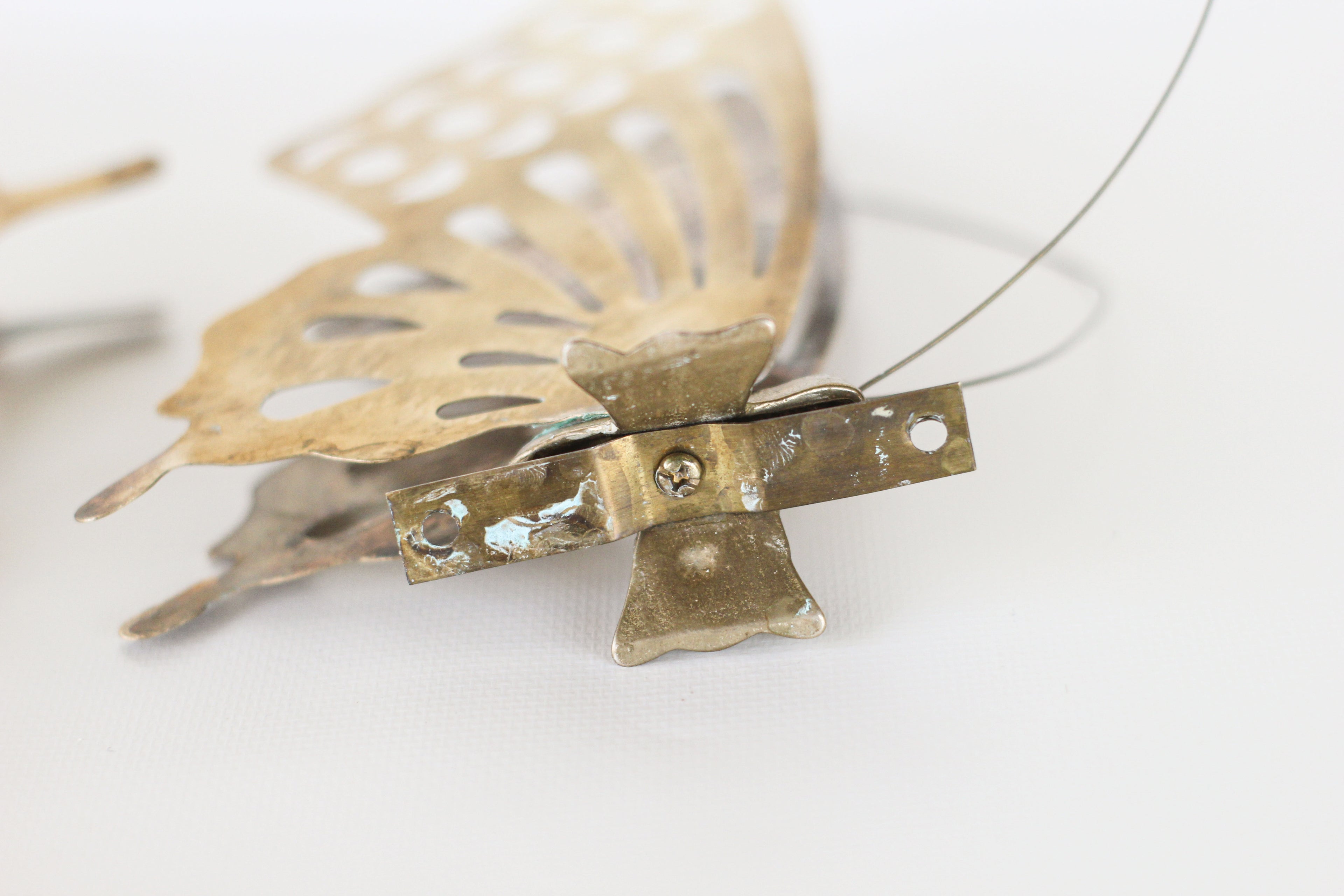 Pair of Brass Butterflies