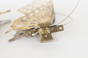 Pair of Brass Butterflies