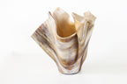 Vintage Brown Handkerchief Vase