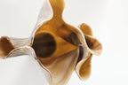 Vintage Brown Handkerchief Vase