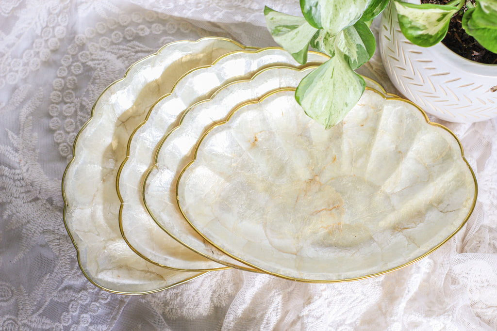Pearlescent Shell Platters