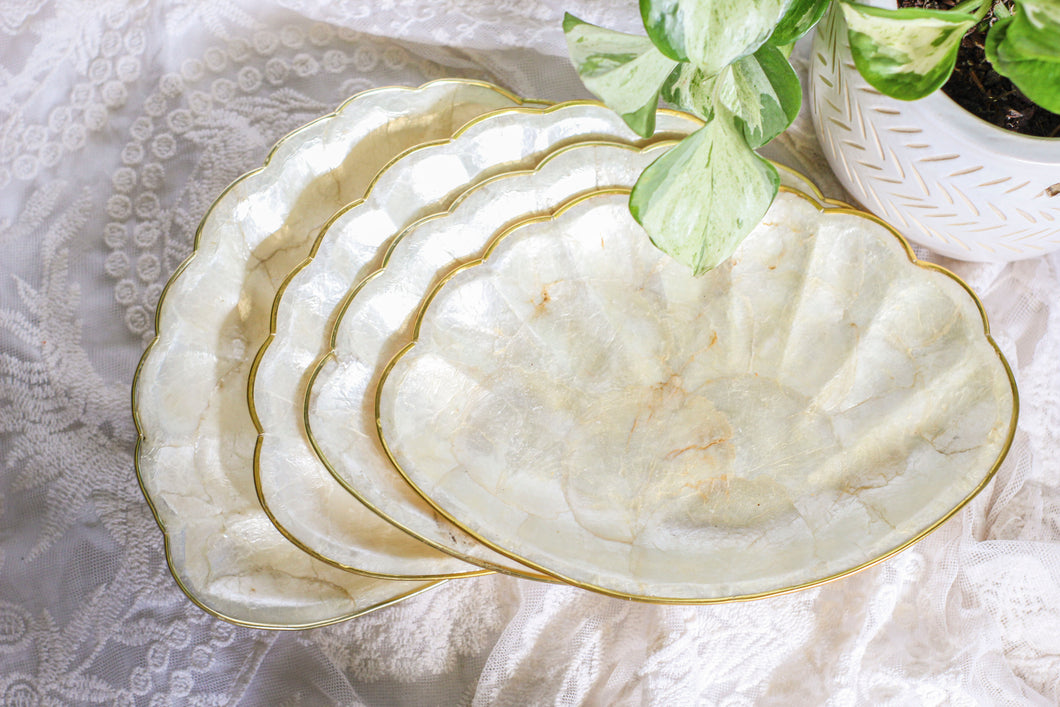 Pearlescent Shell Platters