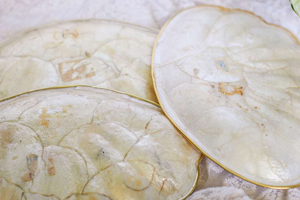 Pearlescent Shell Platters