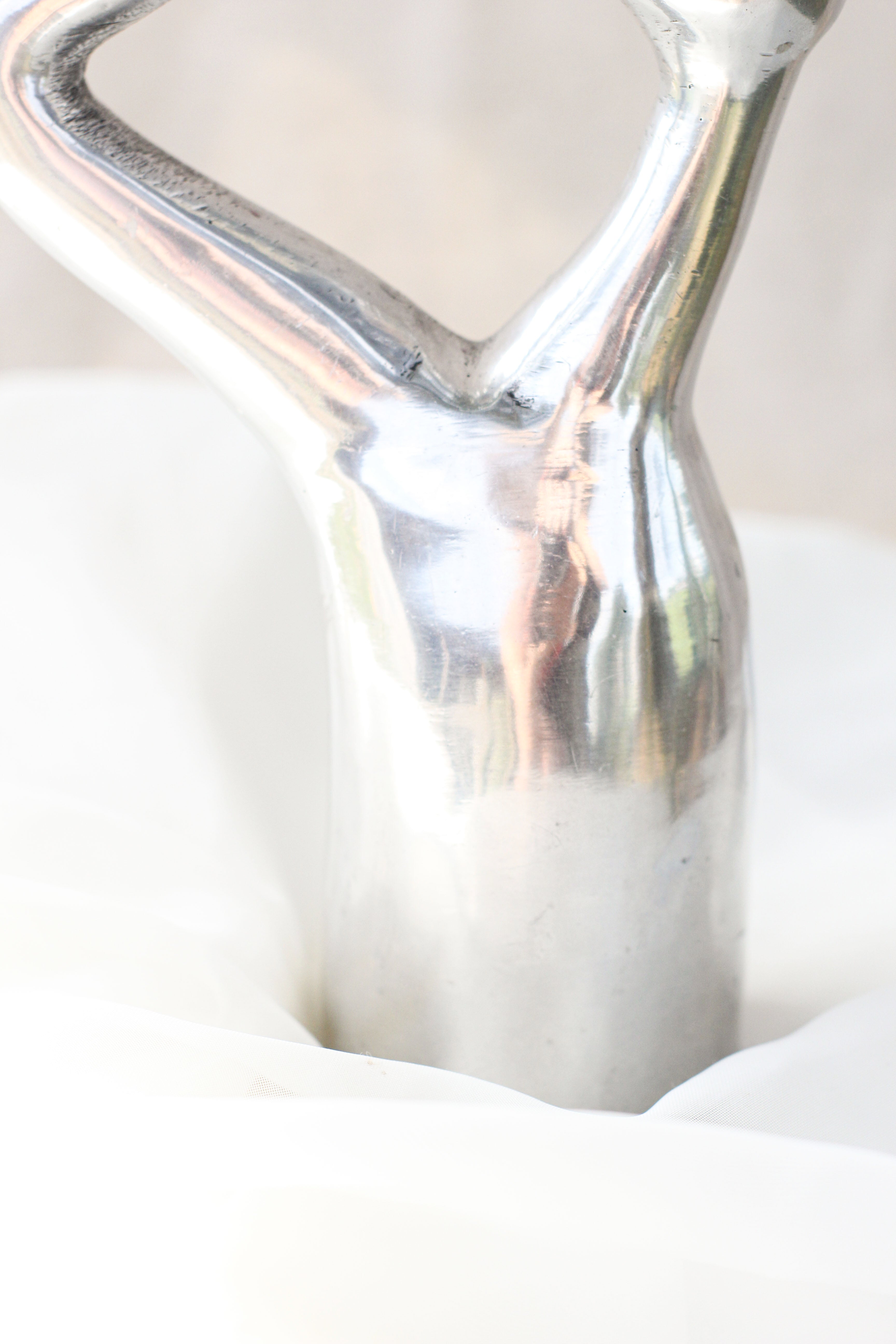 Silver Abstract Candelabra