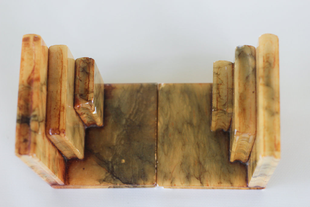 Italian Alabaster Bookends