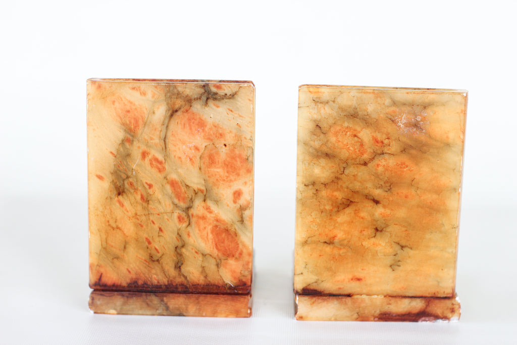 Italian Alabaster Bookends