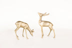 Pair of Brass Deer