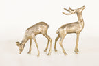 Pair of Brass Deer