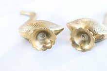 Load image into Gallery viewer, Pair of Brass Geese Incense Holders
