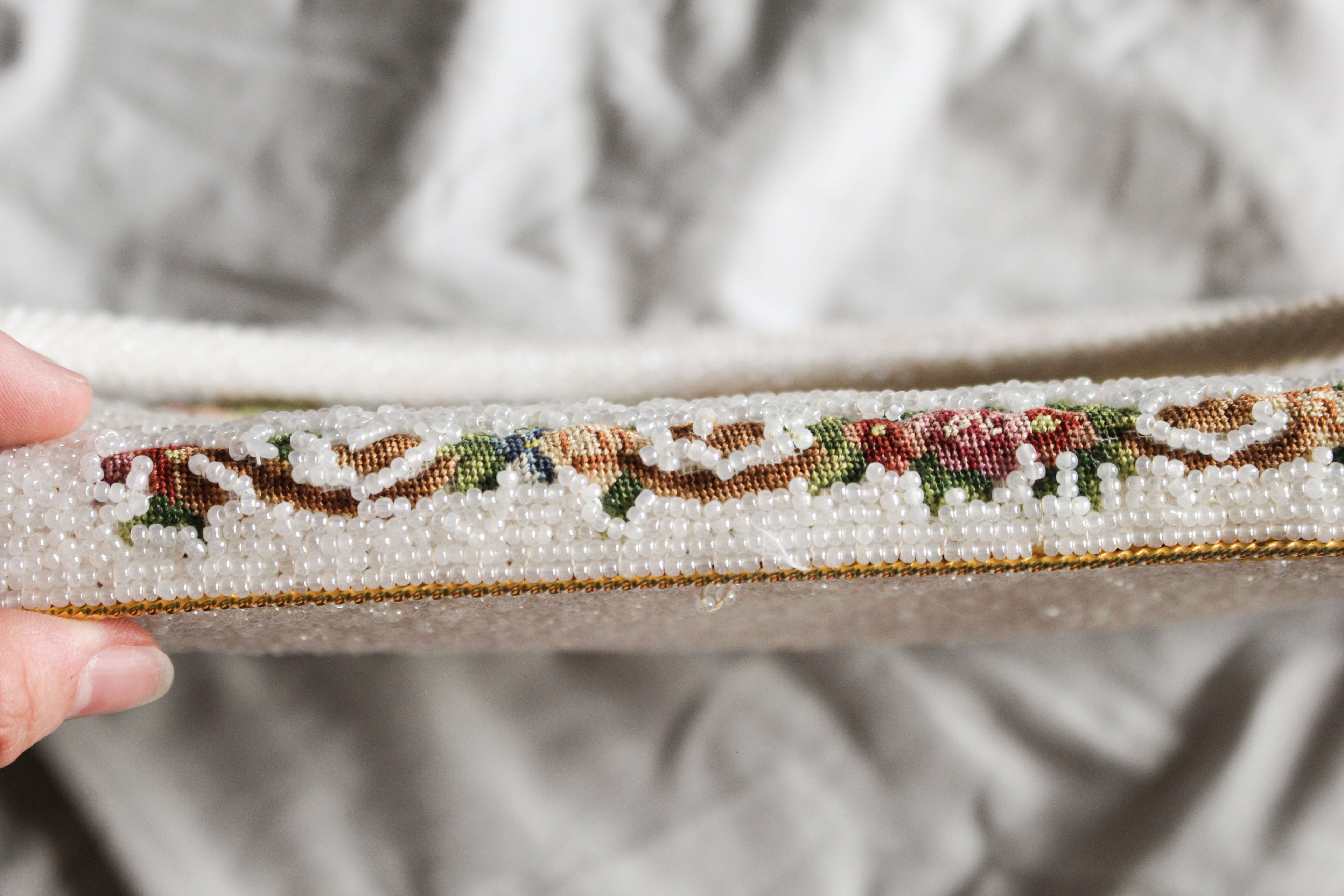 Floral Beaded Bag
