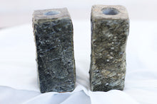 Load image into Gallery viewer, Pair of Stone Candle Holders
