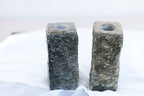 Pair of Stone Candle Holders