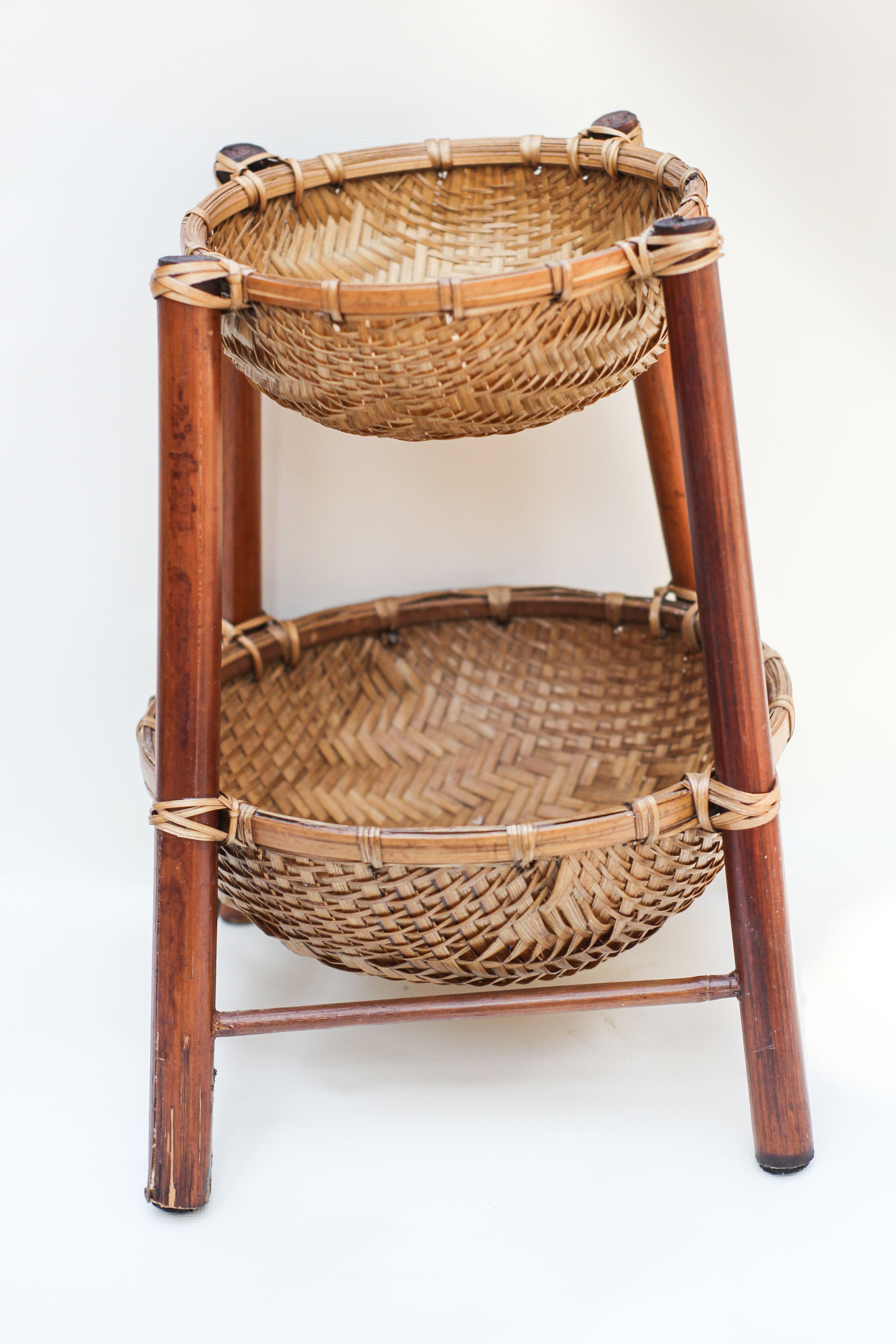 Two Tier Woven Basket