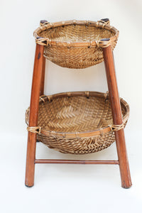 Two Tier Woven Basket