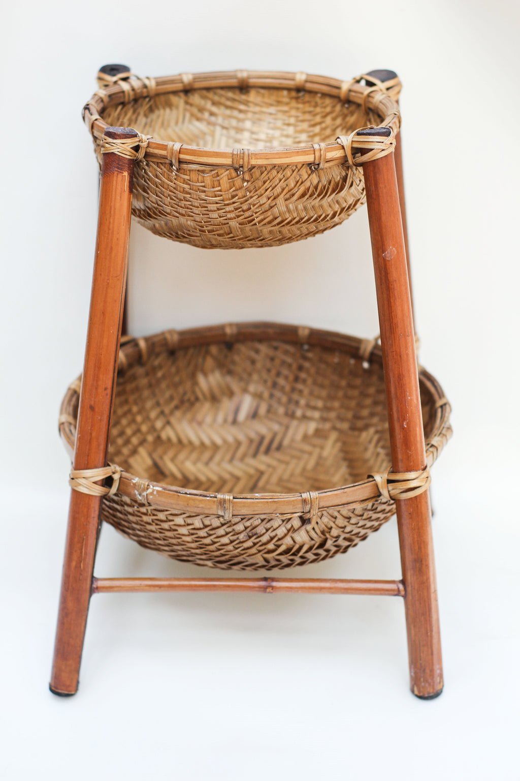 Two Tier Woven Basket