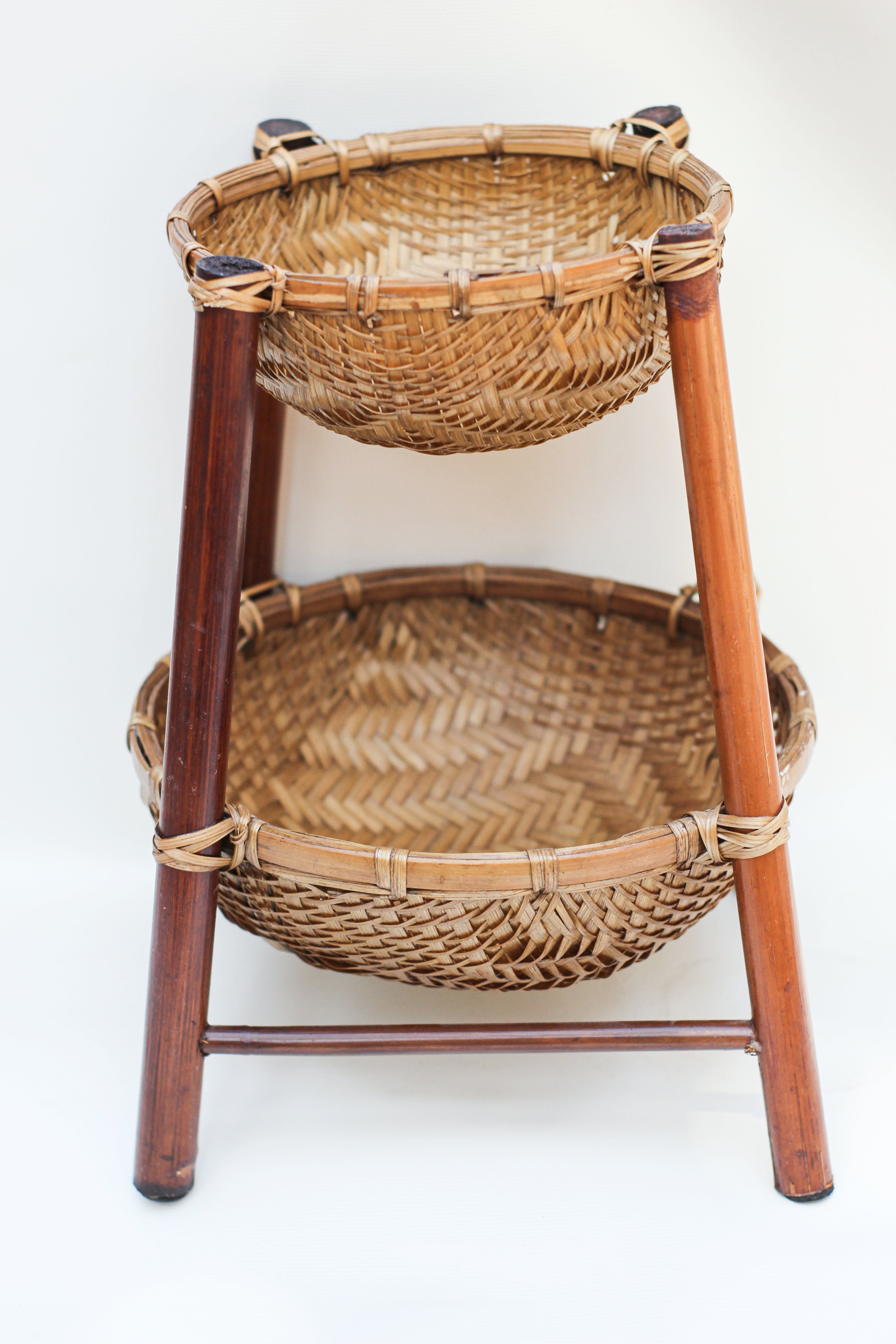 Two Tier Woven Basket