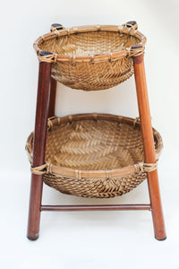 Two Tier Woven Basket