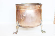 Load image into Gallery viewer, Large Brass Clawfoot Planter

