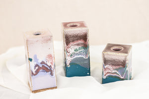 Trio of Handmade Candle Holders