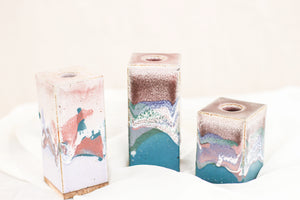Trio of Handmade Candle Holders