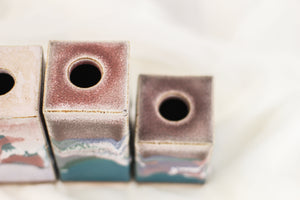 Trio of Handmade Candle Holders