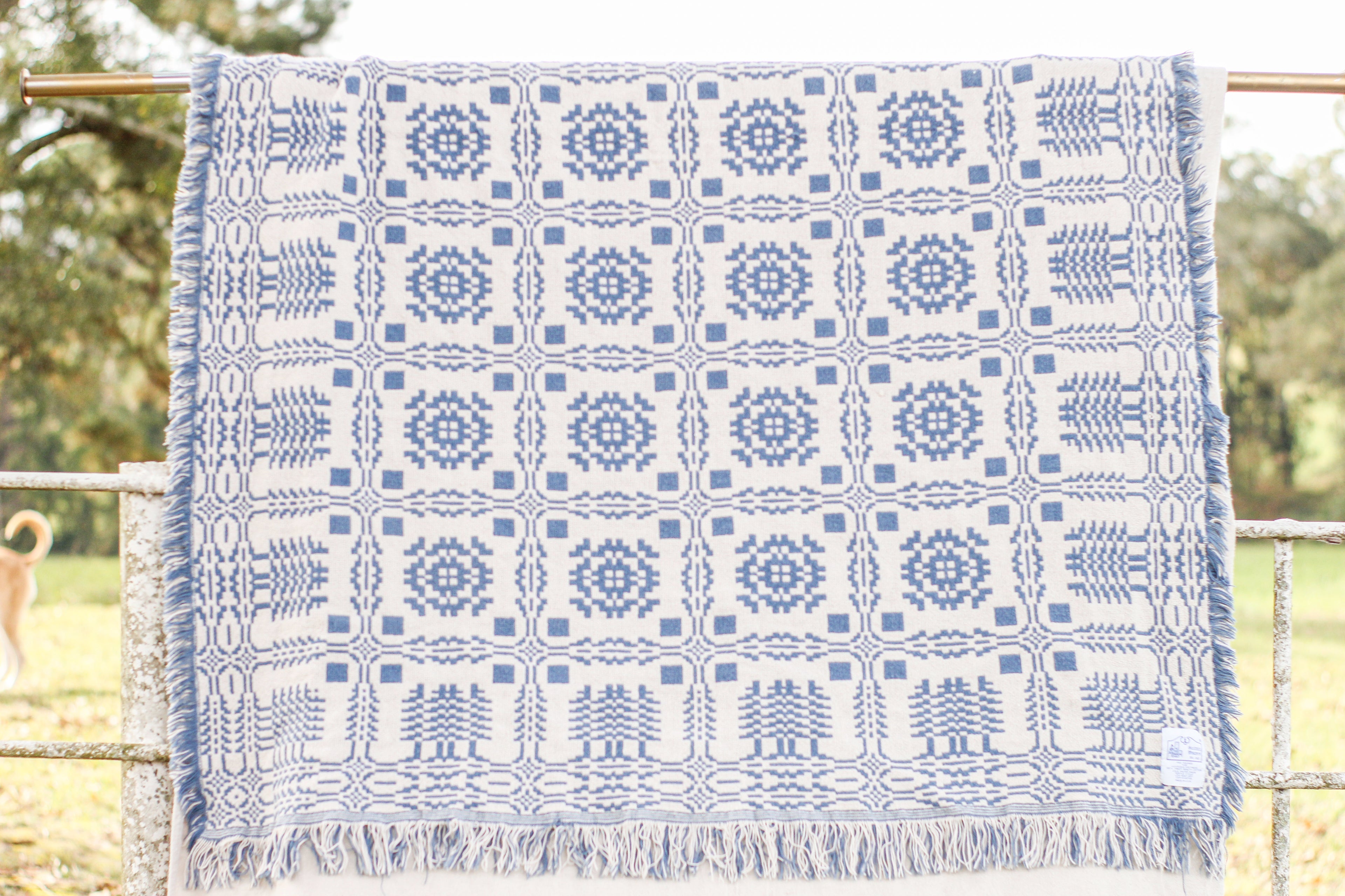 Reversible Snowflake Throw Blanket