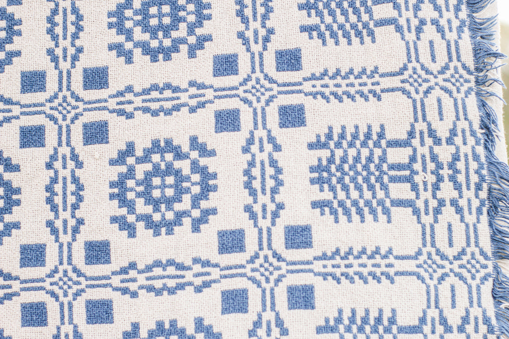 Reversible Snowflake Throw Blanket
