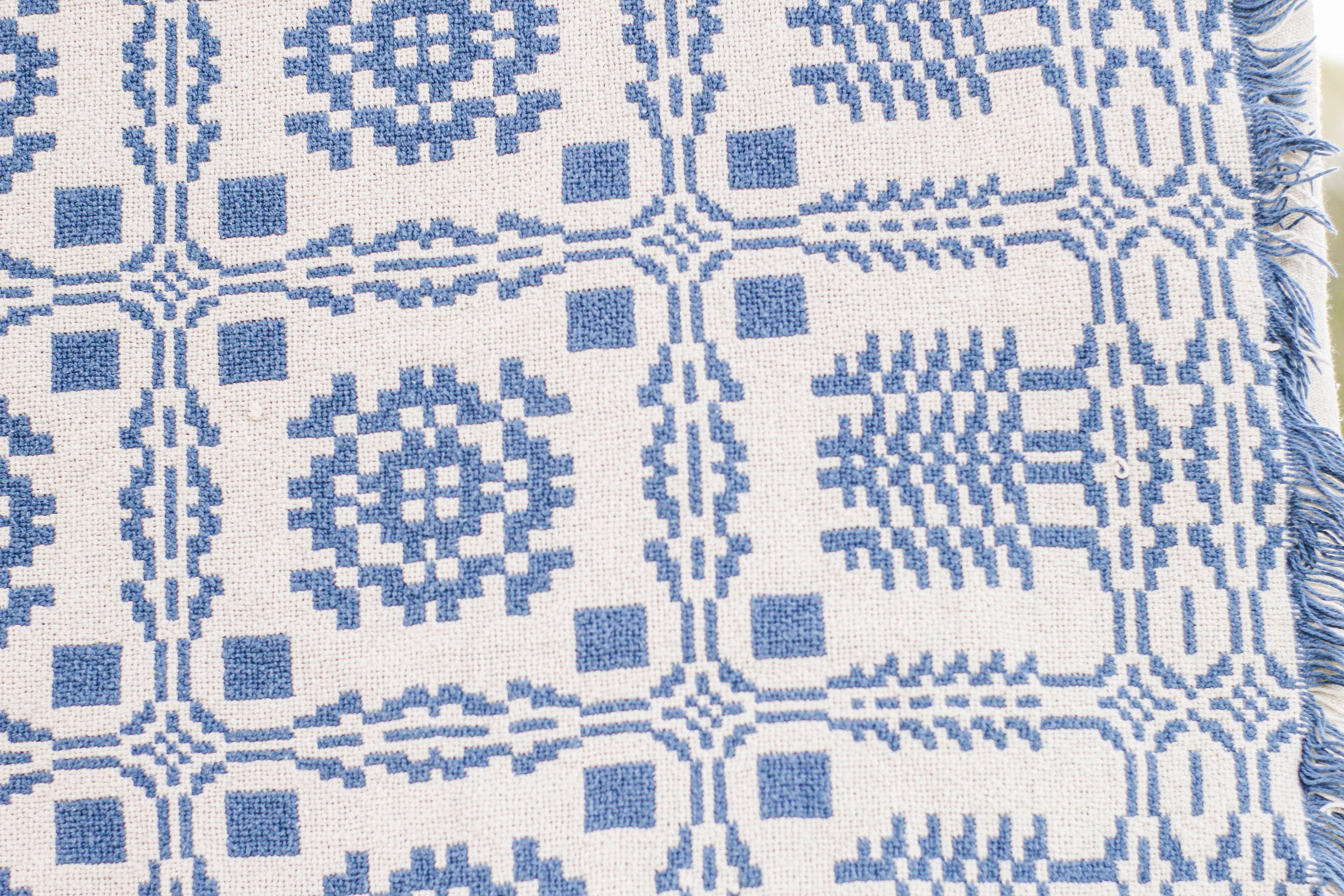 Reversible Snowflake Throw Blanket