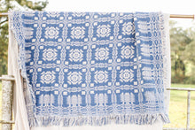 Load image into Gallery viewer, Reversible Snowflake Throw Blanket
