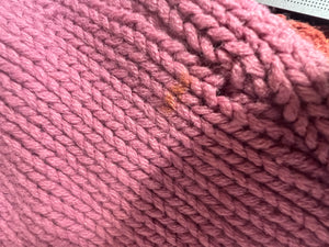 Mauve Cable-Knit Sweater - size M/L