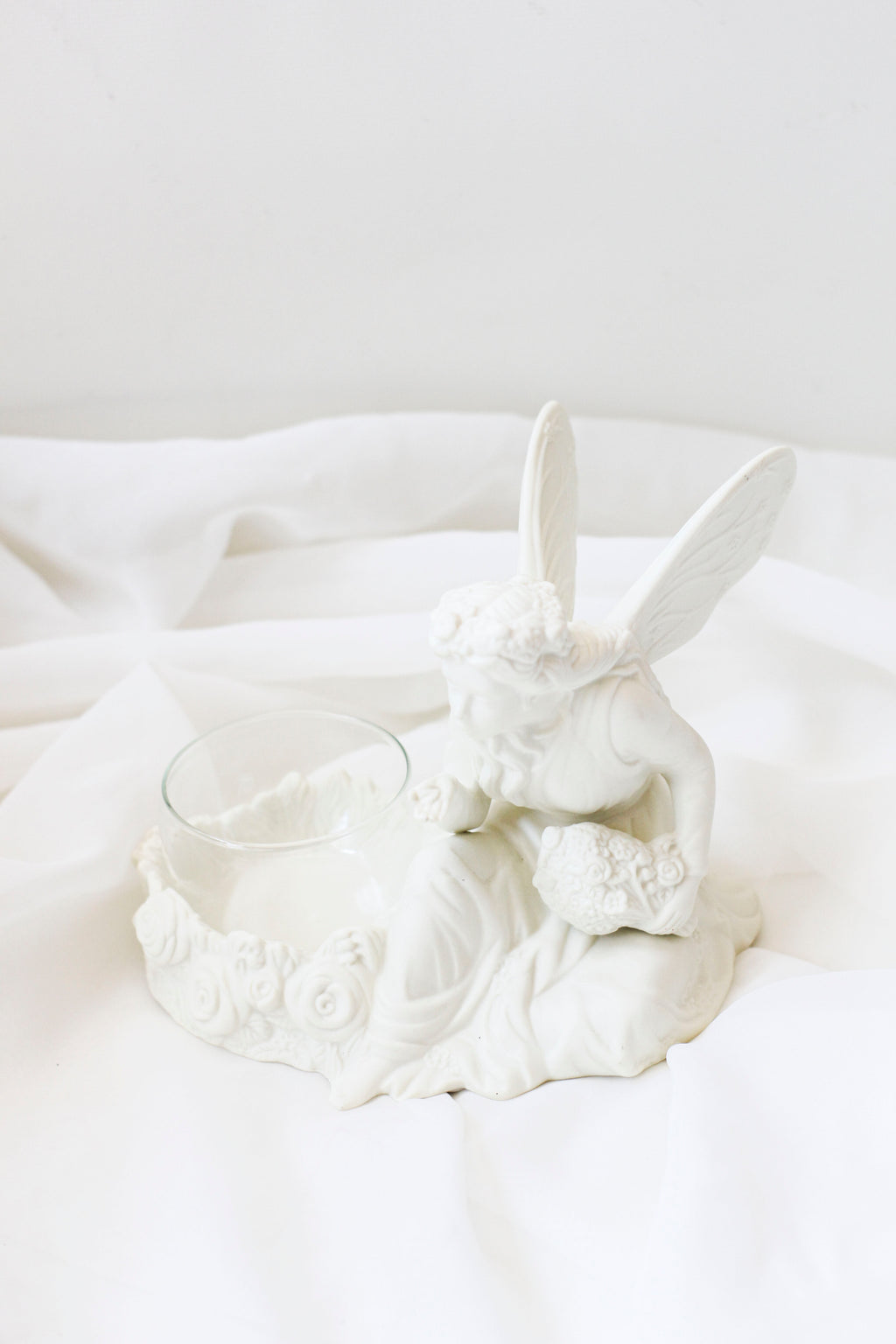 Porcelain Fairy Tea Candle Holder