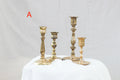 Set of Brass Candle Holders