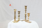 Set of Brass Candle Holders