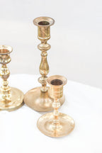 Set of Brass Candle Holders