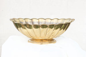 Scalloped Brass Bowl
