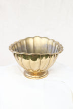 Scalloped Brass Bowl