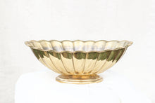 Load image into Gallery viewer, Scalloped Brass Bowl
