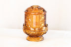 Amber Glass Fairy Lamp