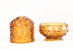 Amber Glass Fairy Lamp
