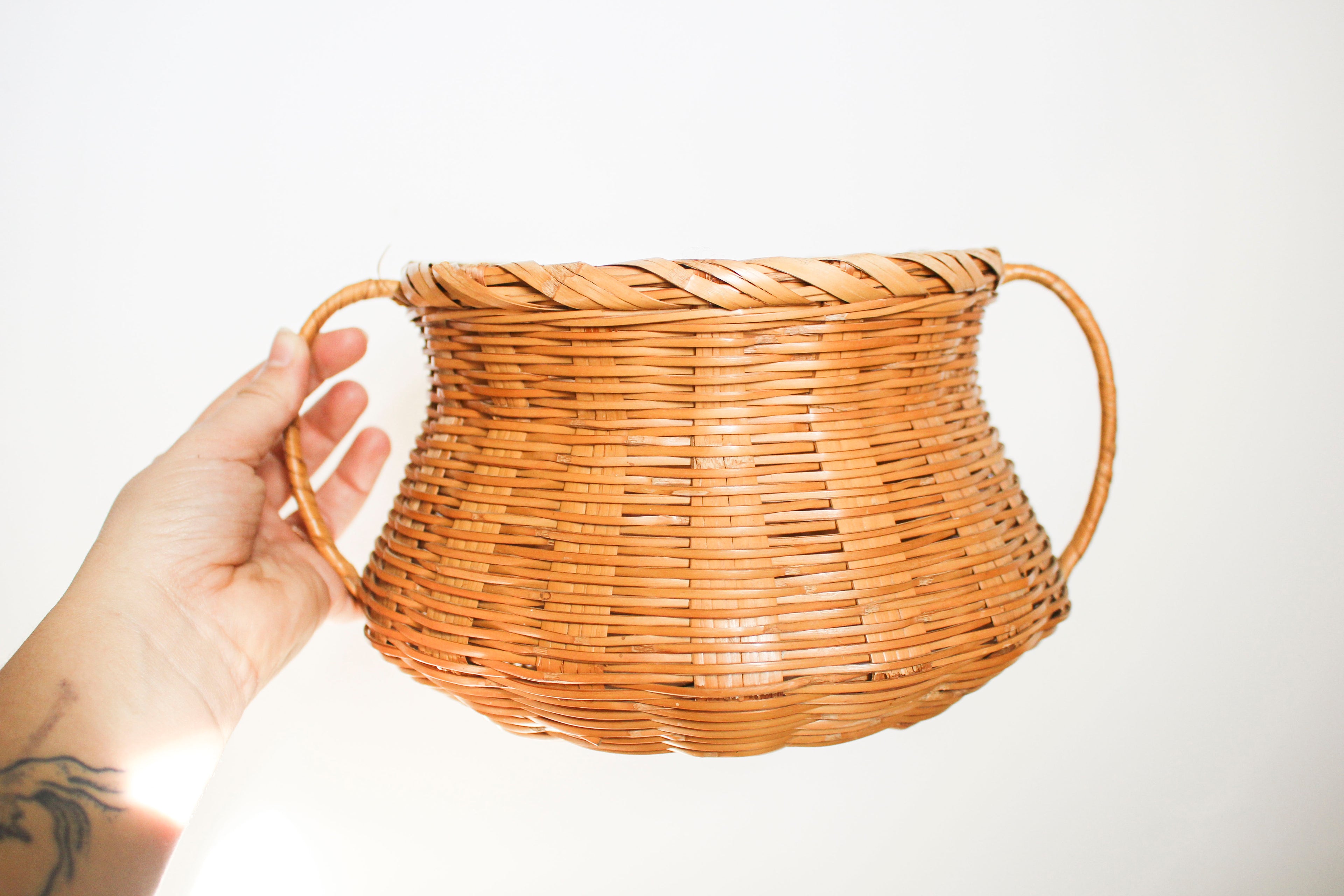 Handled Wicker Basket