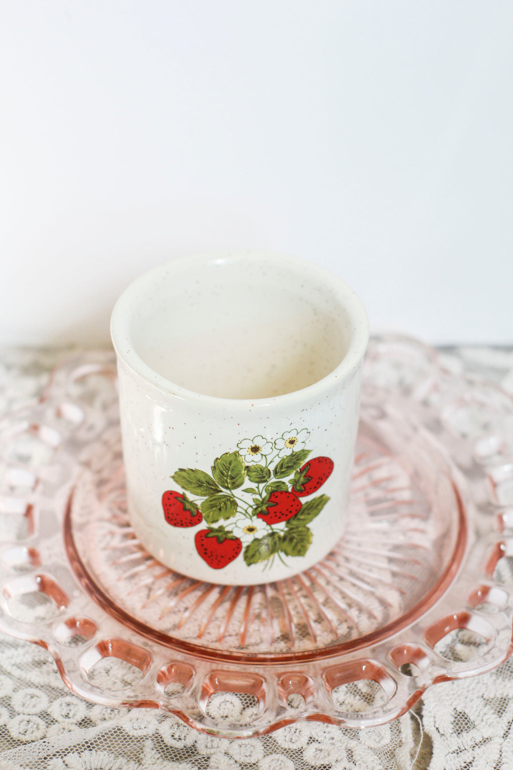 Vintage Strawberry Cup