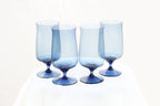 Set of Four Blue Glasses