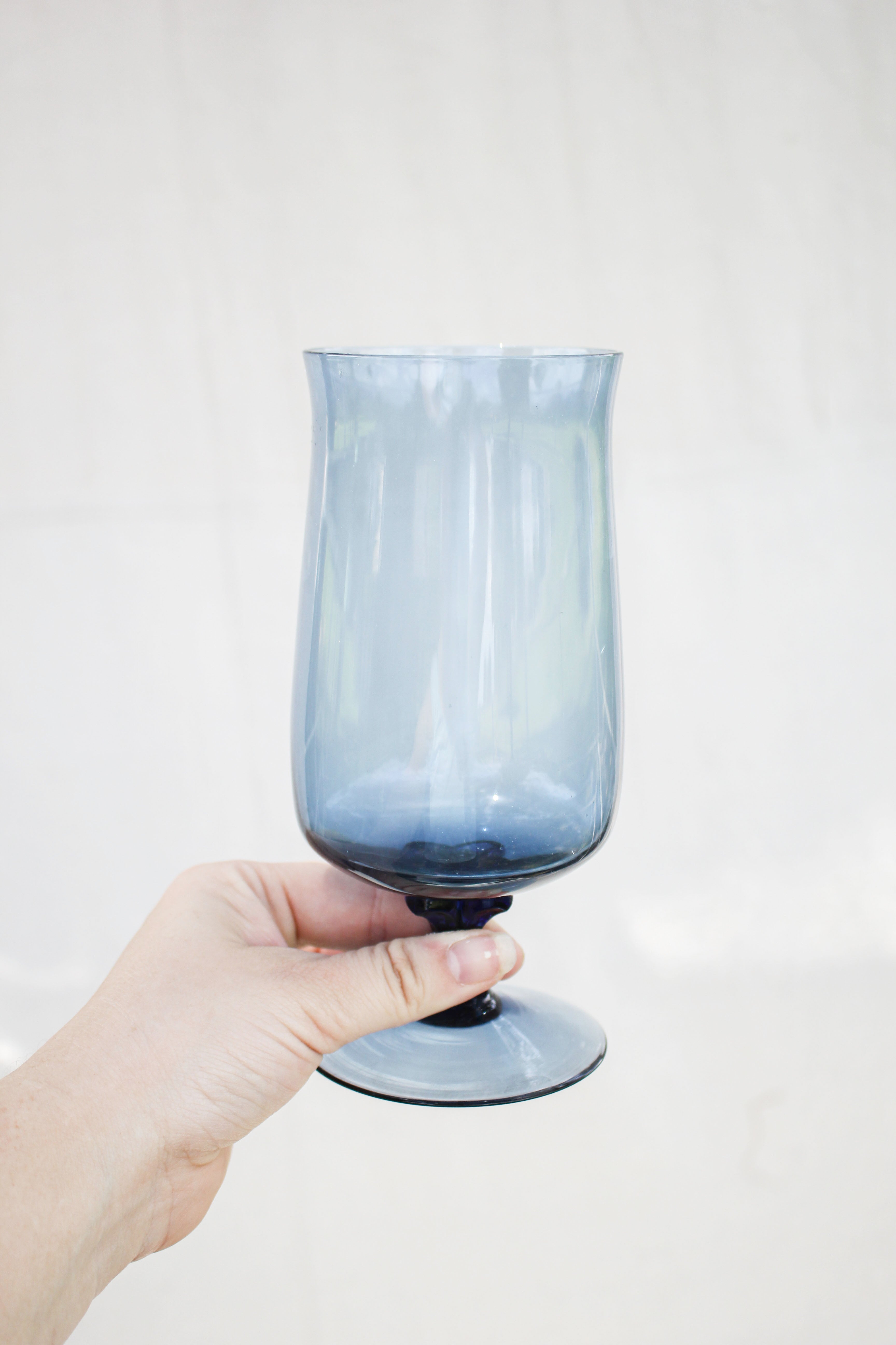 Set of Four Blue Glasses