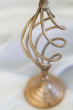 Load image into Gallery viewer, Pair of Swirling Brass Candle Holders
