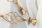 Pair of Swirling Brass Candle Holders