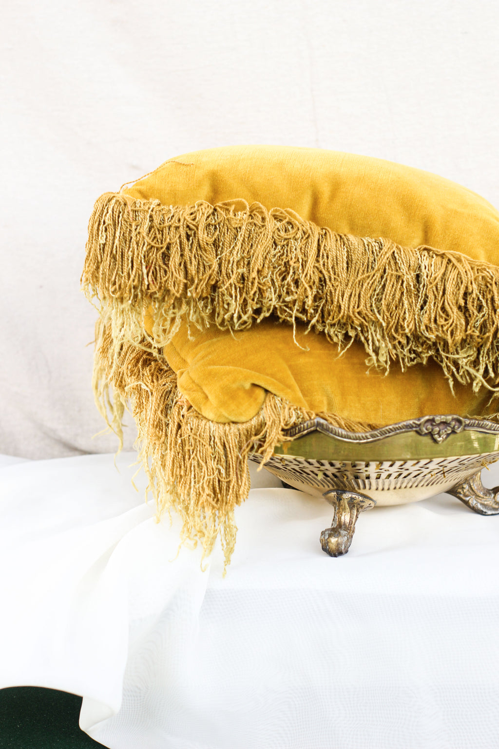 Pair of Mustard Yellow Throw Pillows