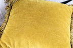 Pair of Mustard Yellow Throw Pillows