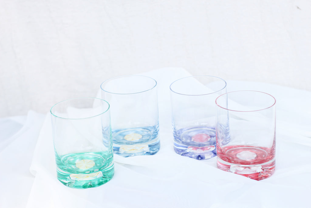Rainbow Colored Glass Set
